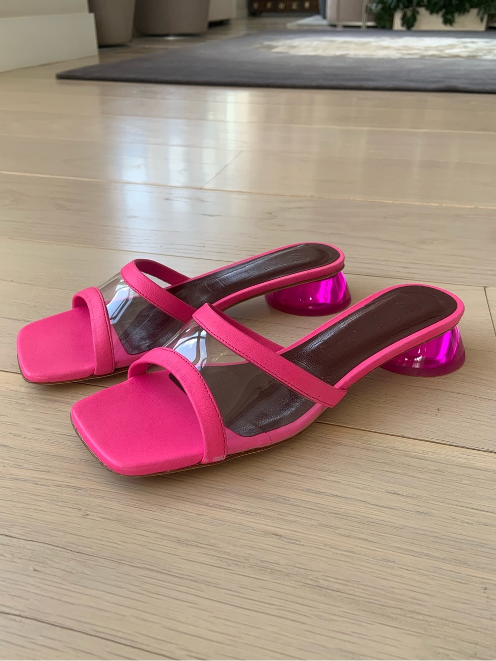 Staud Pink baby heels